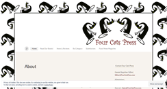 Desktop Screenshot of fourcatspress.com